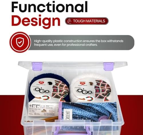 ArtBin Essentials 12 x 12 One-Compartment Craft Box, Clear - Image 4