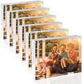 Egofine 8x10 Acrylic Frames 6 Pack, 20mm Thicker Frameless Clear Picture Frames, Double Sided Magnetic Picture Frames, Free Standing Desktop Display by Egofine