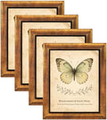 XUANLUO 8x10 Picture Frames Set of 4,Rustic Retro Photo Frame(Gold) by XUANLUO