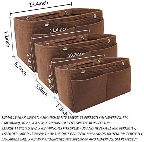 LEXSION Purse Organizer Insert Multi Pocket Bag Organizer Shaper - Image 4
