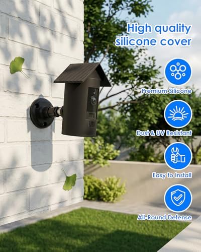 3 Pack Weatherproof Silicone Protective Case Cover for Ring Stick Up Cam Battery, Anti-Scratch UV Resistant Skin for Indoor Outdoor - Image 2