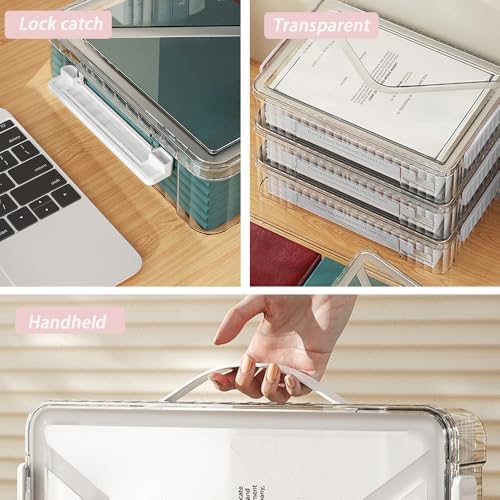 Clear Storage Box with Latch, 2 Pack, Stackable - Image 5