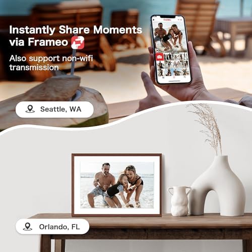 Frameo 10.1 Inch Smart WiFi Digital Picture Frame, Photo Frame Electronic - Image 3