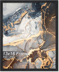 Fxojyvo 13x16 Picture Frame Black Engineered Wood Wall Hanging by Fxojyvo