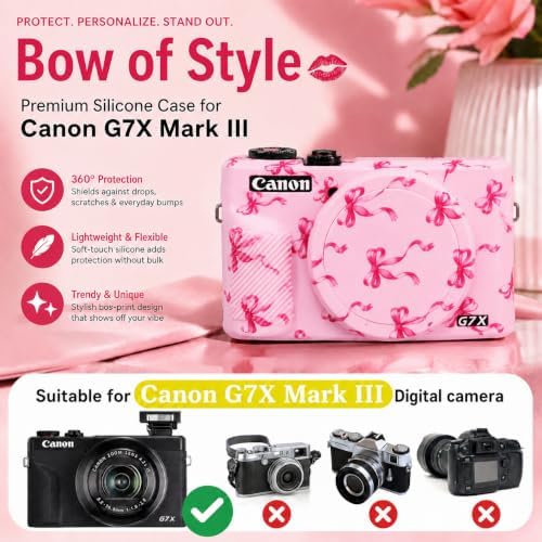 Camera Case for Canon G7X Mark III Cute Pattern case - Image 2