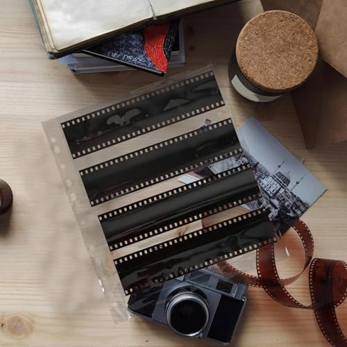 Kichvoe 10pcs Waterproof Film Negative Sleeves with 135-hole Binder Page Protectors Photo Slide Storage Bags for Archival Document Protection - Image 5