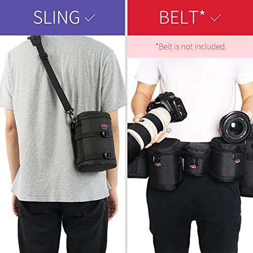 DSLR Camera Lens Case Pouch Bag for Lenses up to 4.33" x 6.70" - Image 6