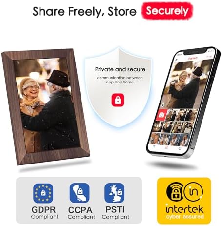 Frameo 10.1" Digital Picture Frame WiFi 32GB, Birthday Gifts for Mom, Women - Image 6