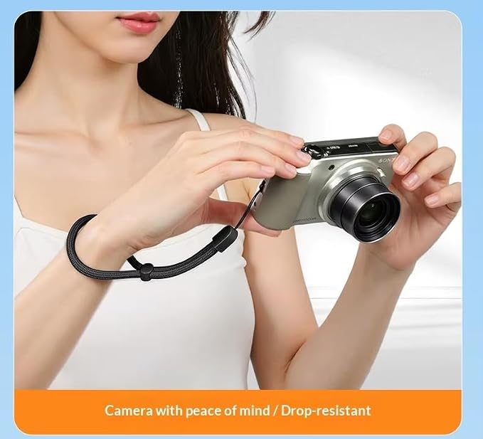 2 Pc Phone Wrist Strap Charm Anti-Lost Lanyard Hand Wristlet Finger Grip Strong Durable Adjustable for Women Men Universal for iPhone Camera Keychain USB Flash Drive Wallet ID Tag Orange Red - Image 9