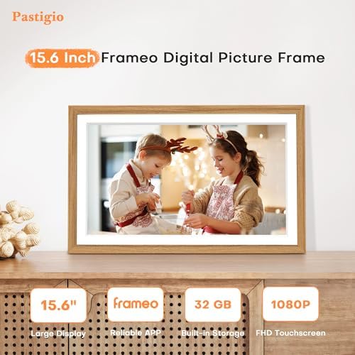 Frameo Digital Picture Frame, Frameo 15.6'' Large Digital Photo Frame WiFi - Image 2