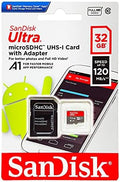 SanDisk 32GB Ultra microSDHC UHS-I Memory Card with Adapter - 98MB/s, C10, U1, Full HD, A1, Micro SD Card - SDSQUAR-032G-GN6MA by Unknown