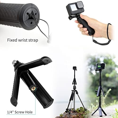GEPULY Mini Hand Grip Short Selfie Stick Tripod Stand for GoPro Action Cams - Image 5