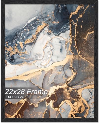 Fxojyvo 22x28 Picture Frame Black Engineered Wood Wall Hanging by Fxojyvo