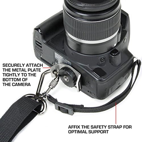 USA Gear Camera Sling Shoulder Strap - Adjustable Neoprene, Safety Tether, Accessory Pocket, DSLR Strap Quick Release - Compatible with Canon, Nikon, Sony and More DSLR Mirrorless Cameras (Southwest) - Image 5