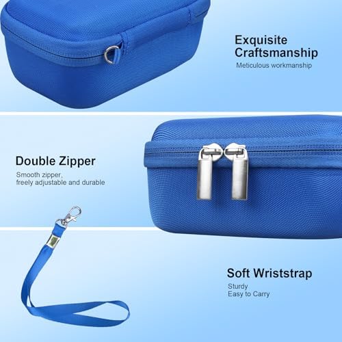 RAIALL Camera Case for Canon PowerShot SX740 HS/ SX730 HS/ SX720 HS/ SX620 HS Digital Camera, 4K Video Camera Hard Carrying Case Protective Travel Bag, Mesh Pocket for Batteries and USB Cable, Blue - Image 5