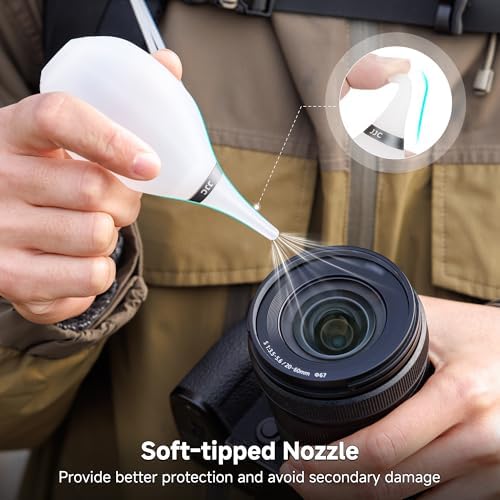 JJC Soft Tip Air Blower for Camera Sensor Lens Filter Cleaning, Transparent - Image 5