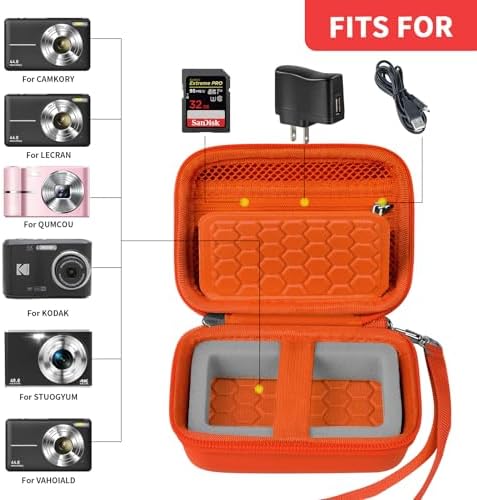 Comecase Digital Camera Case for Kodak PIXPRO FZ45 FZ55, Orange - Image 2