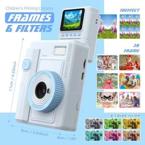 Mason & Friends Kids Print Camera Gift Set, 1080P Video, 16X Digital Zoom, Easy-to-Use Design for Boys and Girls Ages 3-12 - Image 6
