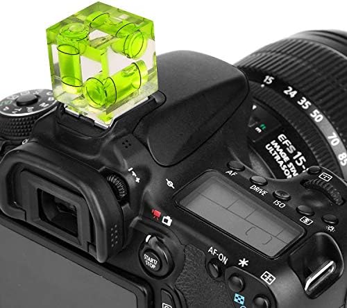 Anwenk Hot Shoe Level Camera Bubble Level Hot Shoe Spirit Level Hot Shoe Cover (Includes 3 Axis Bubble Level, 2 Axis Bubble Level and 1 Axis Hot Shoe Cover) Combo Pack - Image 2