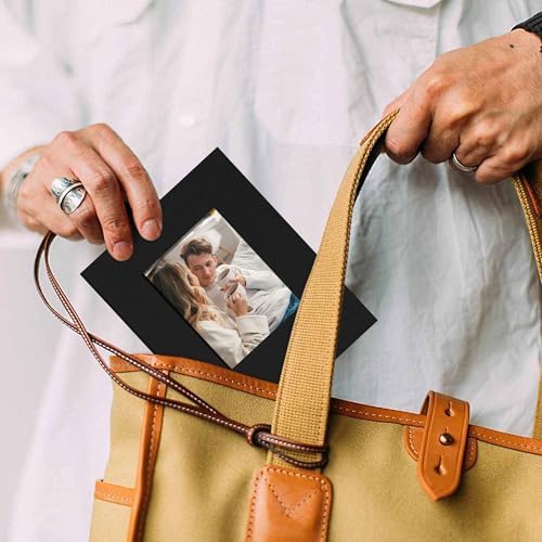 Small 4x6 Photo Album 24 Pockets Linen Cover Black - Image 6