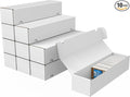 Trading Card Storage Box, 10-Pack 1100 Count White Corrugated Cardboard Box | Bulk Sports Storage Box for TCG/Magic/Mtg Basketball Card, Collectible Trading Cards by XRACV