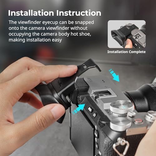 SMALLRIG A7CII A7CR Camera Viewfinder Eyecup, Viewfinder Eye Cup with Small Lanyard, Soft Silicone Material, Improving Shooting Stability, for Sony Alpha 7C II/Alpha 7CR - 4819 - Image 2