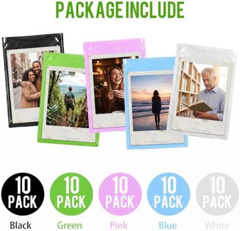 50 Pack 2x3 Magnetic Picture Frames for Refrigerator with Transparent Cover - Image 4