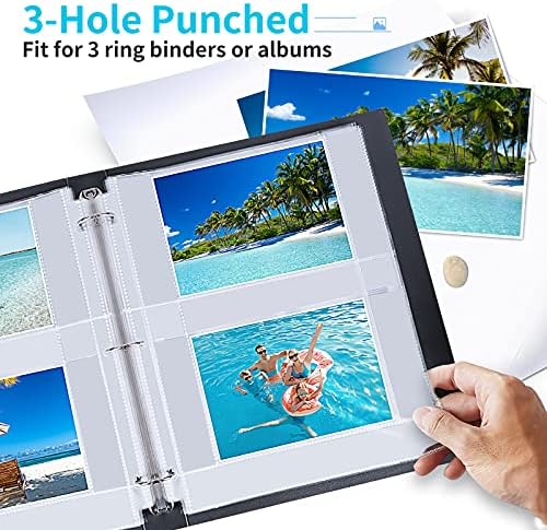 Fabmaker 30 Pack 4x6 Photo Sleeves for 3 Ring Binder, Hold 120 Photos - Image 7