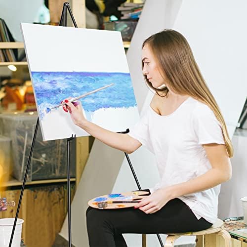 Easel Stand for Display, Aredy 63" Portable Painting Easel, Lightweight Metal Easels for Painting Canvas, Wedding Sign (4 Pack) - Image 2