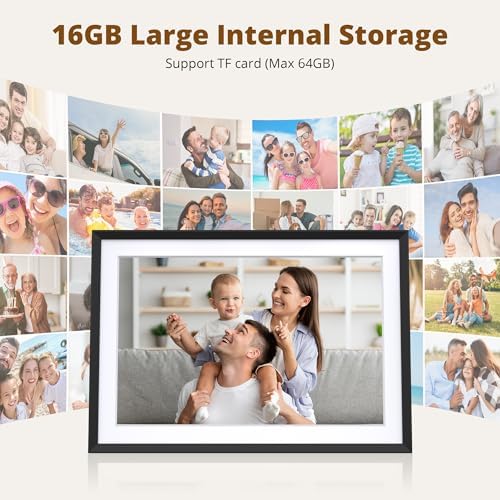 Dragon Touch 10.1'' WIFI Digital Picture Frame - 1280*800 HD IPS Touch Screen Digital Photo Frame Display, Auto-Rotate, Share Photos/Videos Instantly via Free App Best Gifts for Birthday, Wedding, Mom - Image 7