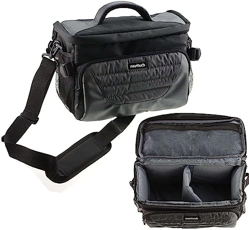 Navitech Grey Shoulder Camera Bag Compatible with CampSnap Compact Digital Camera by Navitech