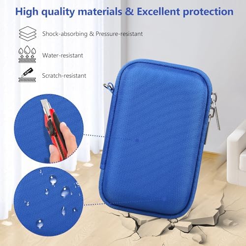Camera Case for Panasonic LUMIX ZS99 / ZS300 Digital Camera, Blue - Image 5