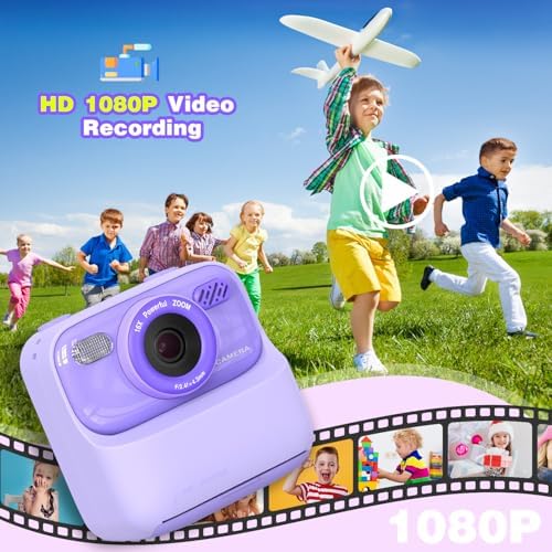 masterbee Kid Camera Instant Print Photo, Birthday Gifts for Girls and Boys, Kids Digital Camera Toys, 1080P HD Video, 3 4 5 6 7 8 9 10 11 12 Year Old Boy Gifts/Girl Gifts - Image 4