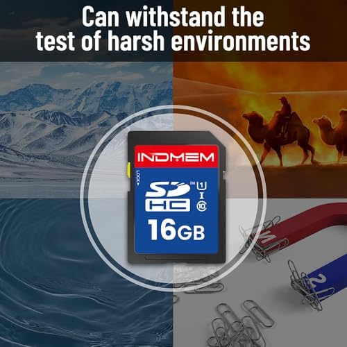 16GB SD Card, 5 Pack SDHC Memory Cards UHS-I U1 Class 10 High-Speed Full HD Video Compatible with Digital Point-and-Shoot Cameras, HD Camcorders, DSLR and PC, 16GB(5pc) - Image 5
