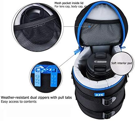 JJC Camera Lens Case Pouch, Padded Bag Fits Lens up to 4.3 x 7.5 (D x L) - Image 6