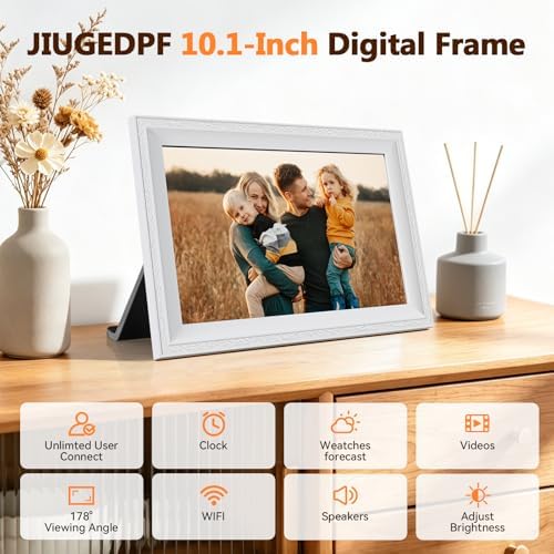 Smart White Digital Picture Frame WiFi Send Photos from Your Phone - Image 5