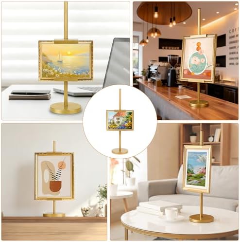 18''Adjustable Tabletop Easel Stand, Picture Easels for Display-Gold - Image 7