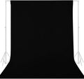 GFCC 10FTx20FT Black Backdrop Background for Photography Photoshoot | Non-Reflective, Polyester, Easy Hang, Multipurpose Screen for Studio Photo Booth, Video Recording, Portrait, Halloween by GFCC