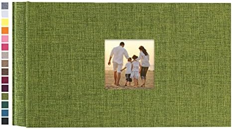 potricher Photo Album 4x6 Pictures, 100 Pockets, Linen Cover, Green by potricher
