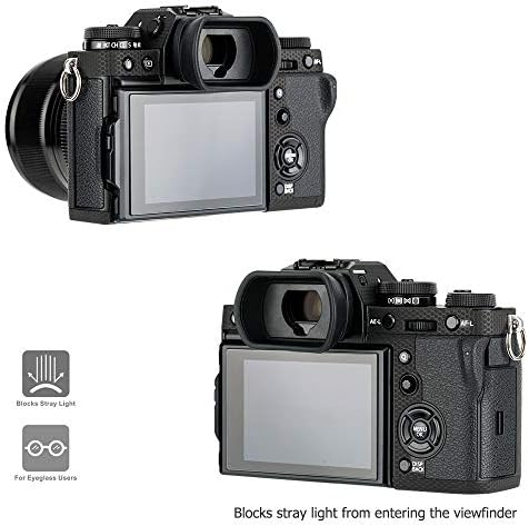 Kiwifotos Long Soft Viewfinder Eyecup Eyepiece for Fuji X-T5 X-T4 X-T3 X-H2 - Image 4