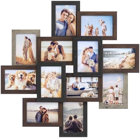SONGMICS 12-Pack 4 x 6 Collage Picture Frames with Glass Front by Unknown