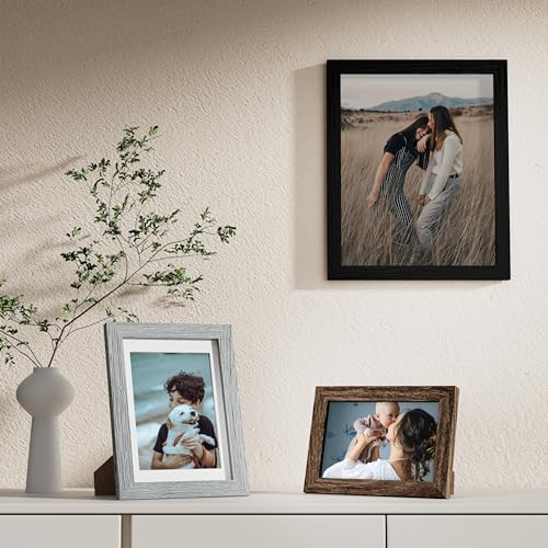 Vittanly 10 Pack Gallery Wall Frame Set, Black, Brown, Grey - Image 4