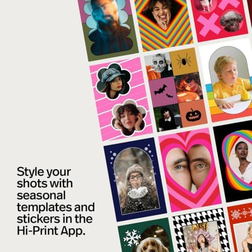 Polaroid Hi-Print + Paper Bundle- 2nd Generation Bluetooth Connected 2x3 Pocket Photo Dye-Sub Printer - Black Printer + 40 Photos (6439) - Image 6