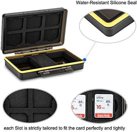 JJC Camera Battery Case Holder for 2 x LP-E17 NP-W126S Batteires & 6 SD - Image 3