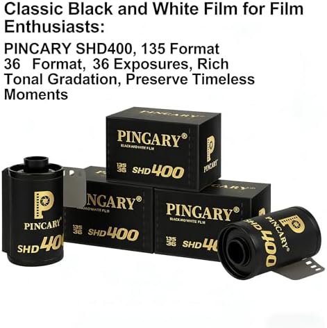ISO 400 SHD400 Black and White 35mm Film, Balanced Latitude for Editorial Workflow, Scan Friendly Hand-Offs for Portraits on 35mm Film Camera, DX 24x36mm, 36EXP - 6 Pack - Image 2
