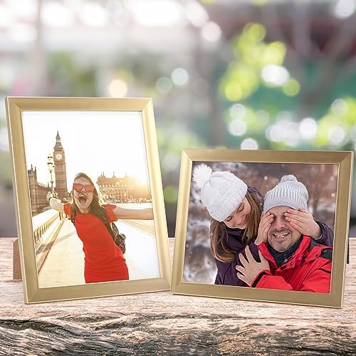 Giftgarden 8x10 Picture Frame Gold Set of 12, Multi Modern 8 x 10 Frames Bulk for Wall or Tabletop Display - Image 2