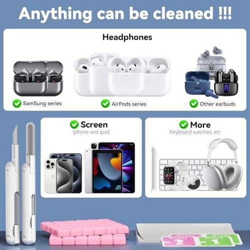 for AirPods Cleaning Kit with Cleaner Pen&Cleaning Putt-Pink - Image 2