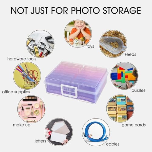 4" x 6" Plastic Photo Storage Case with 16 Inner Photo Boxes - Image 4