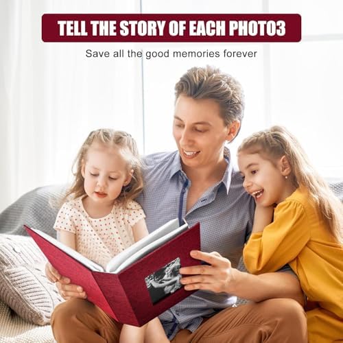 200-Pocket Photo Album 4x6 - Slip-In Picture Album with Linen Cover & Display Window, Vertical Photo Book for Wedding, Family, Baby, Anniversary & Vacation Memories (Holds 200 Photos) - Image 7