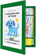 Americanflat 8.5x11 Changeable Kids Art Frame - Shamrock Green by Americanflat